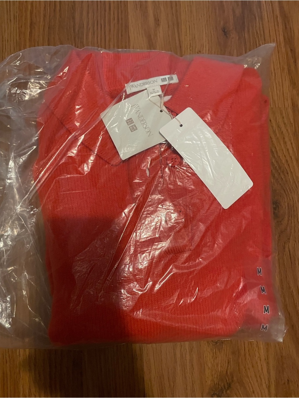 Uniqlo JW Anderson Bright Red Knit Sweater